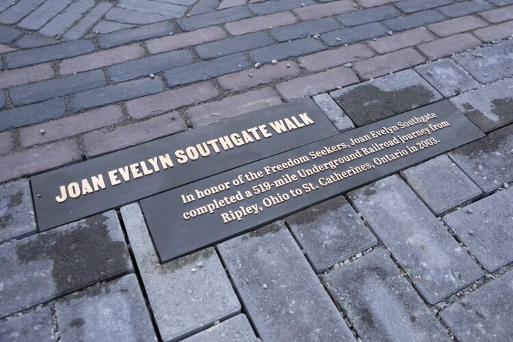 Joan Evelyn Southgate plaque at the Cozad Bates House